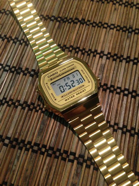 casio watches vintage gold